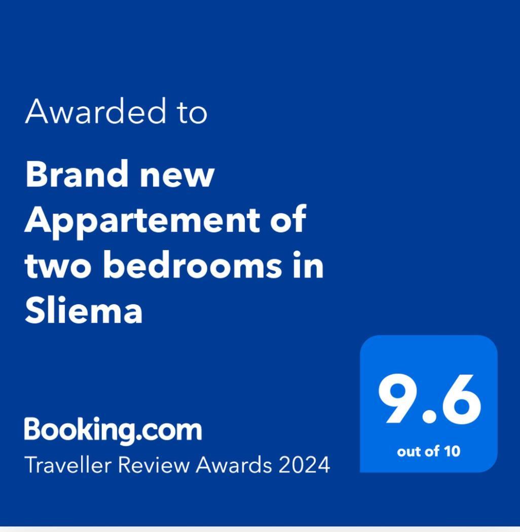 Brand New Appartement Of Two Bedrooms In Sliema Kültér fotó